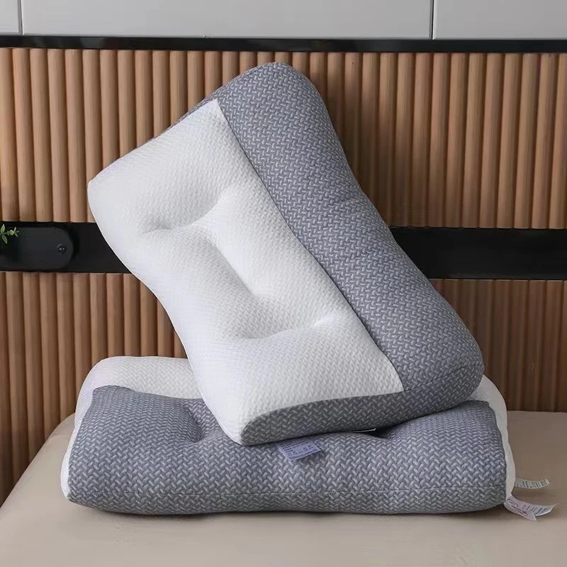 【羊羊】亲肤透气针织分区反牵引护颈椎助睡眠学生枕芯lr一对装