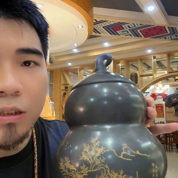 钦州坭兴陶一斤装茶叶罐