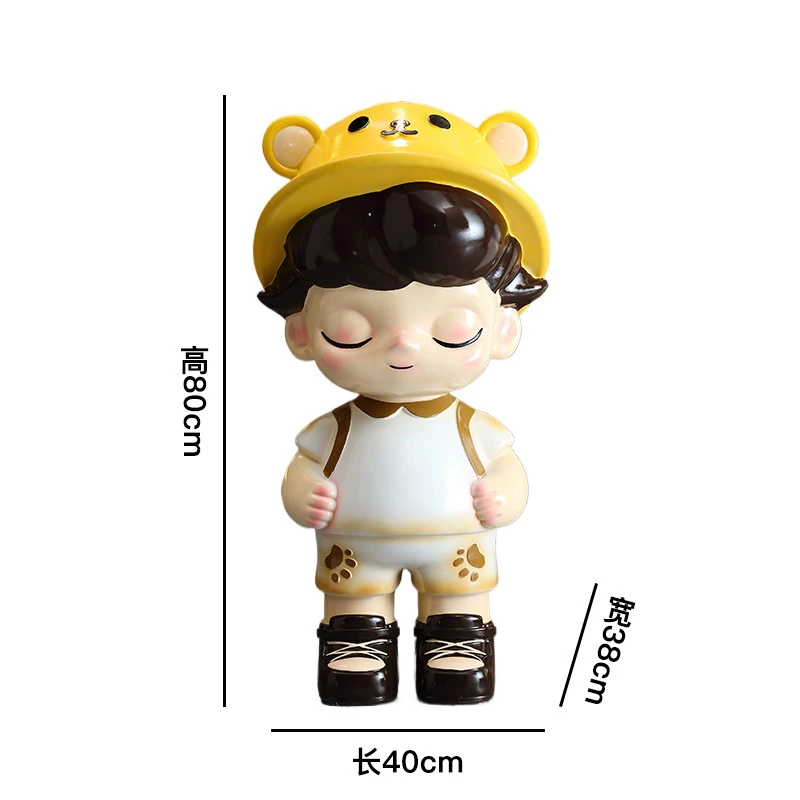 68cm拉bubu潮牌落地大摆件客厅电视柜沙发旁边家居装饰