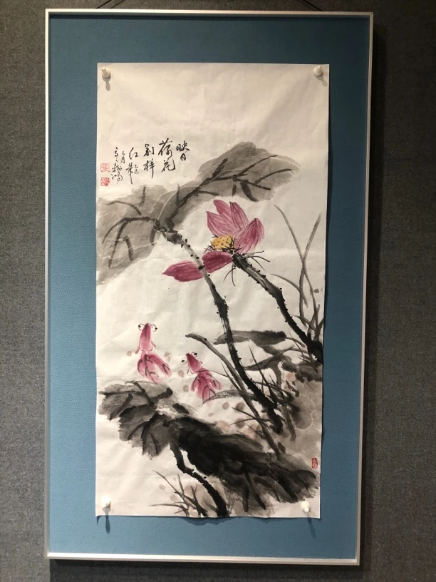 水墨大写意荷花精品