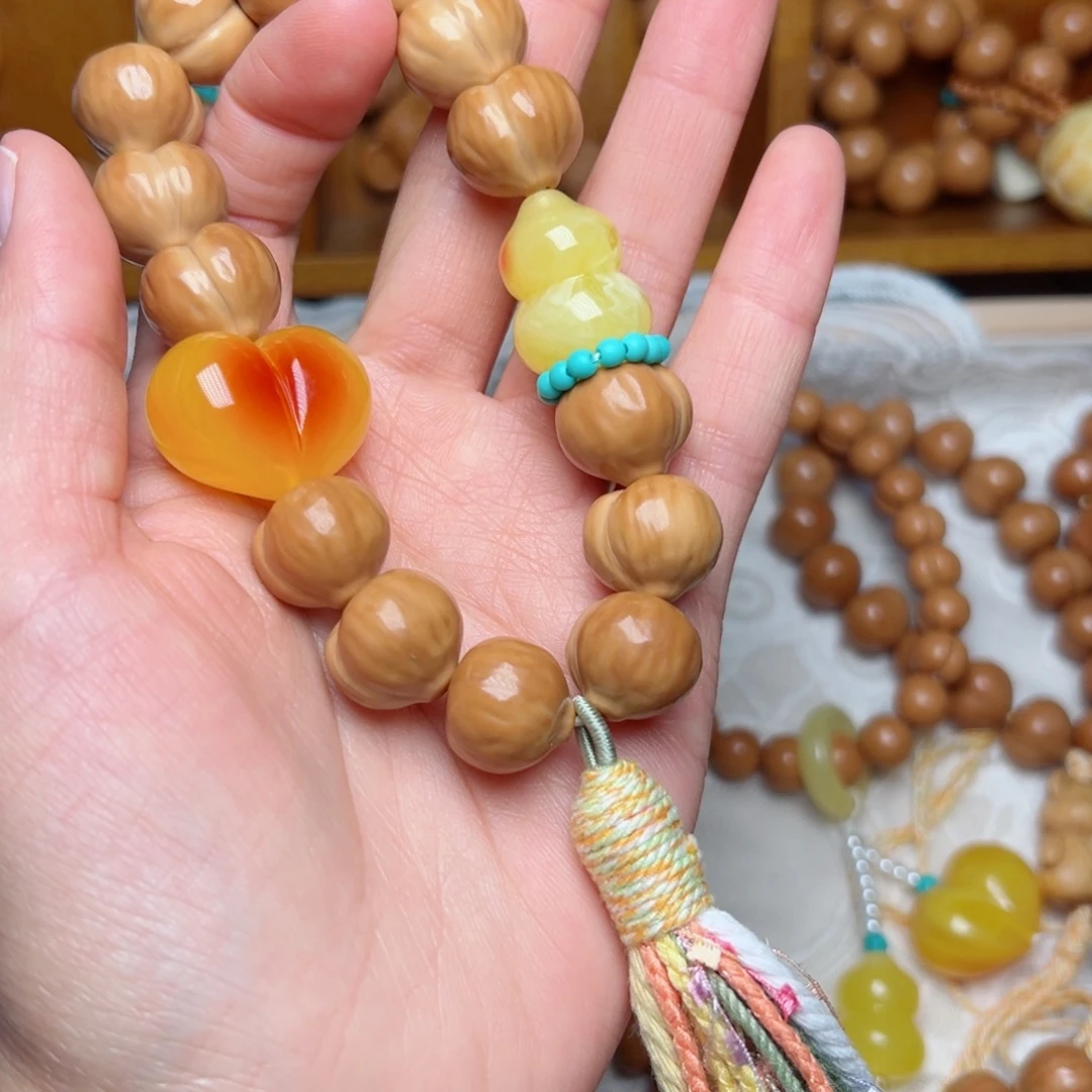 猴头核桃手串屁桃