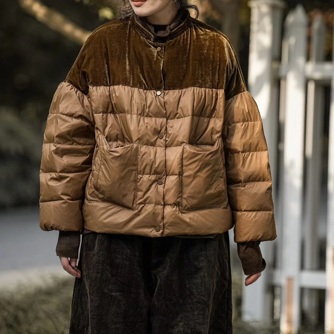 【大漂亮推荐】疯子张2024年冬季新款休闲百搭保暖羽绒服#2213