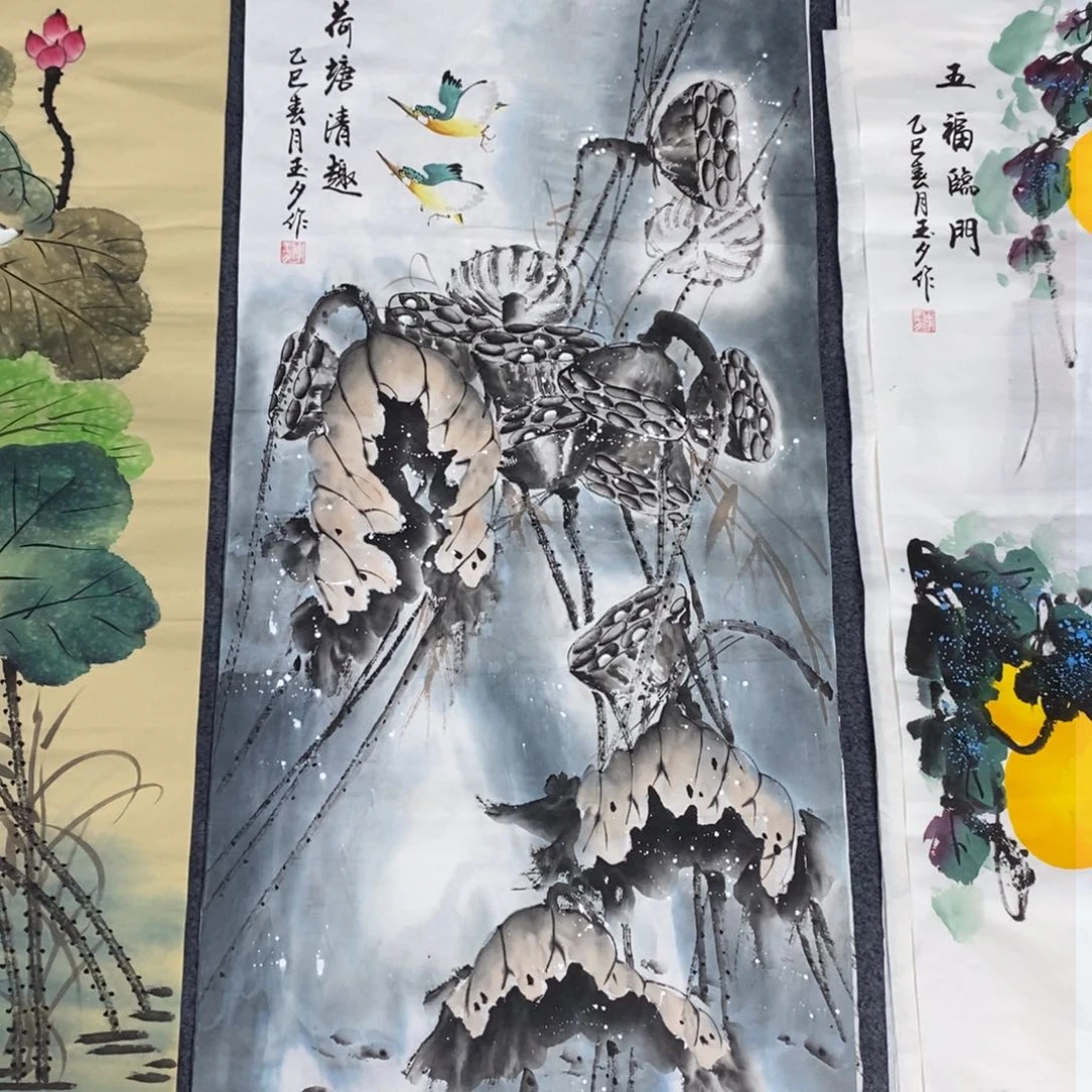 国画尺寸100✖️50三尺手绘画画
