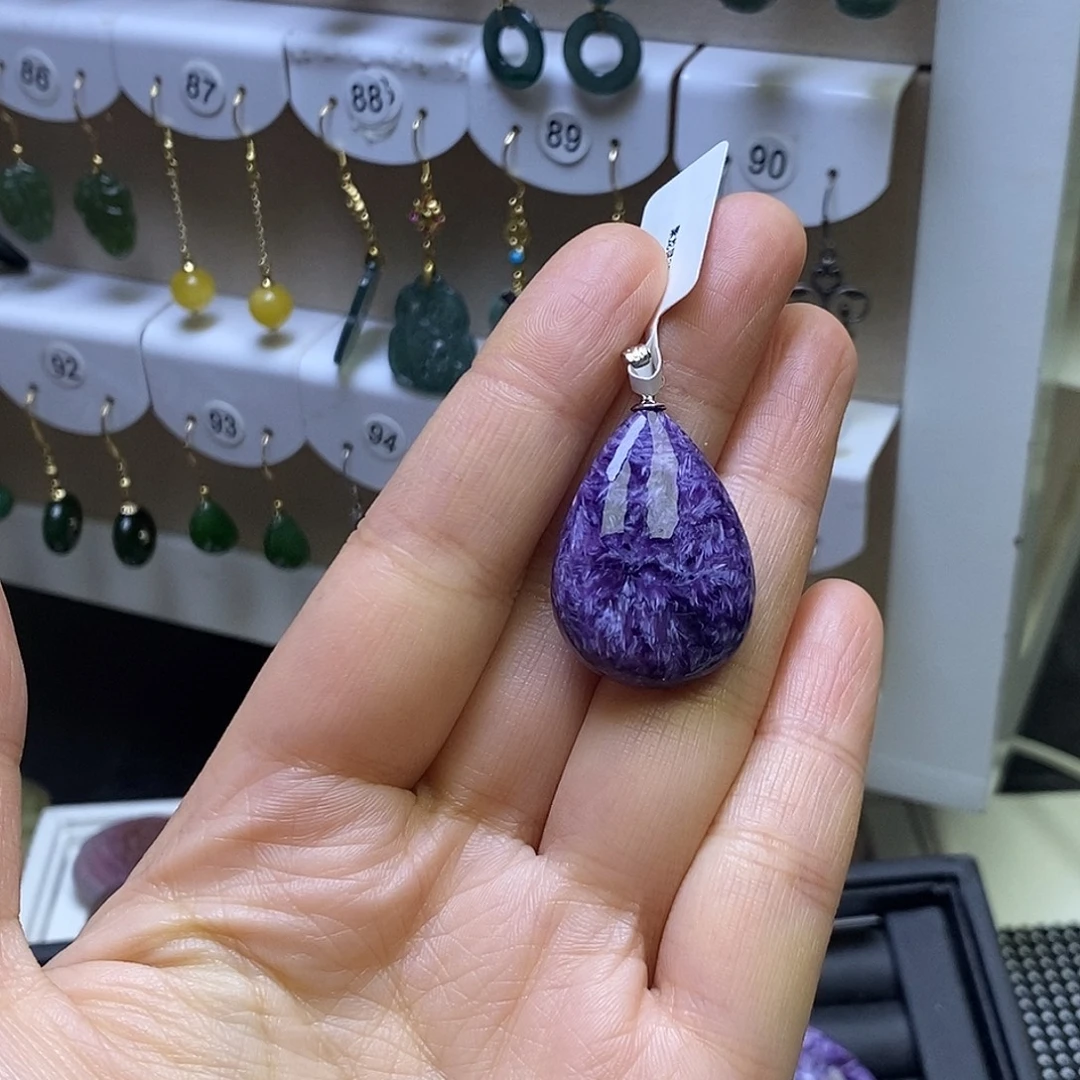 青金石银S925镶嵌颈饰