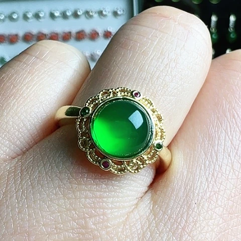 玛瑙/玉髓戒指合金