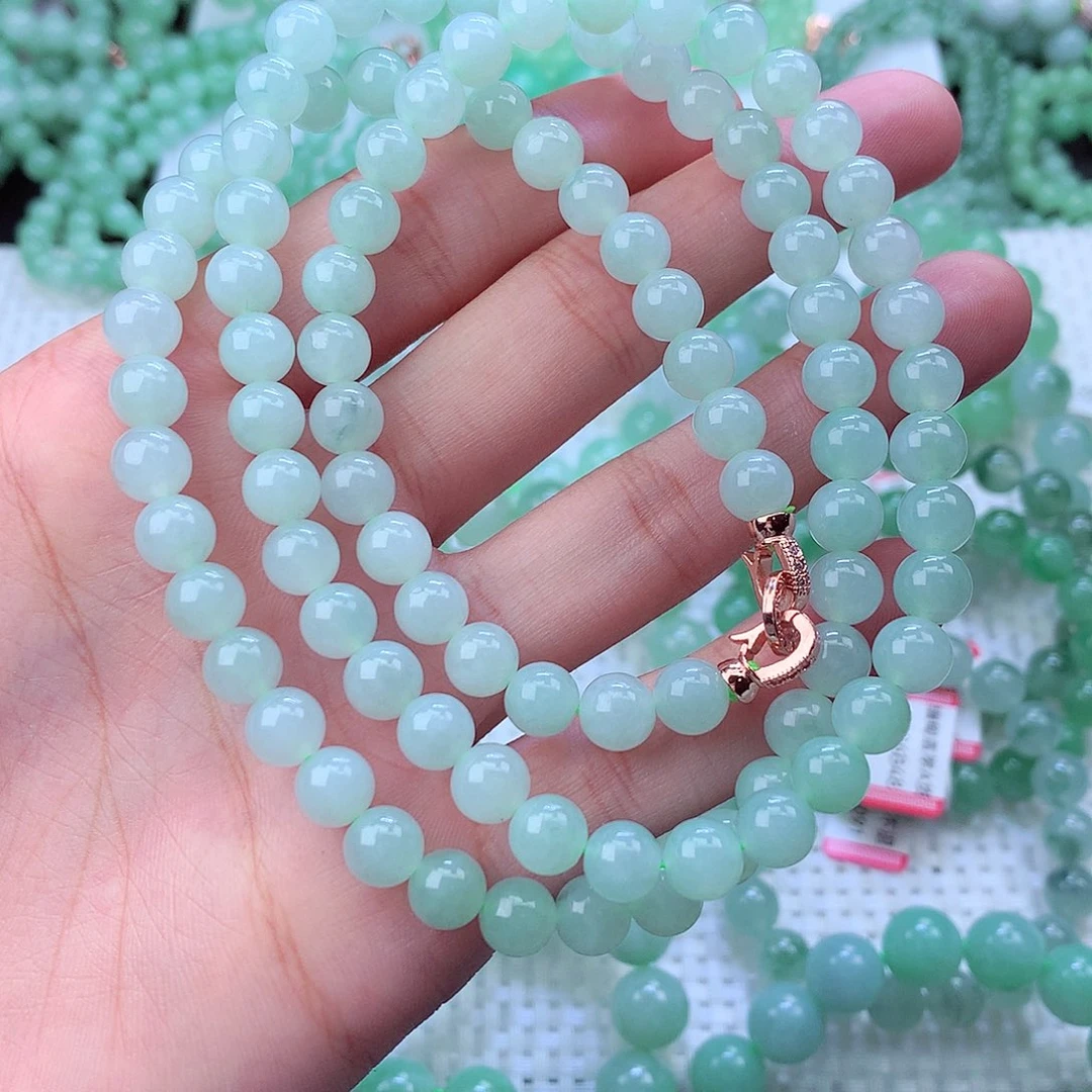 翡翠未镶嵌毛衣链