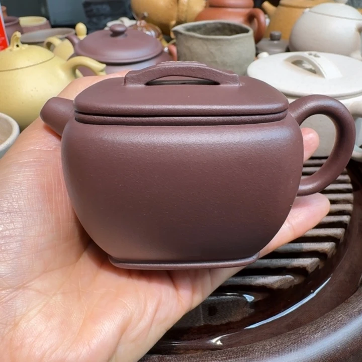 茶案紫砂紫泥汉方130cc