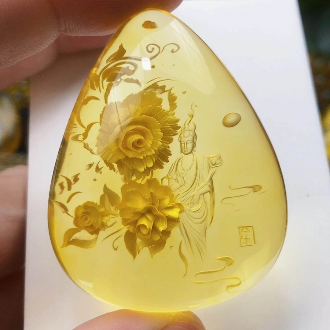 【闪购商品】金珀吊坠(不含链)未镶嵌