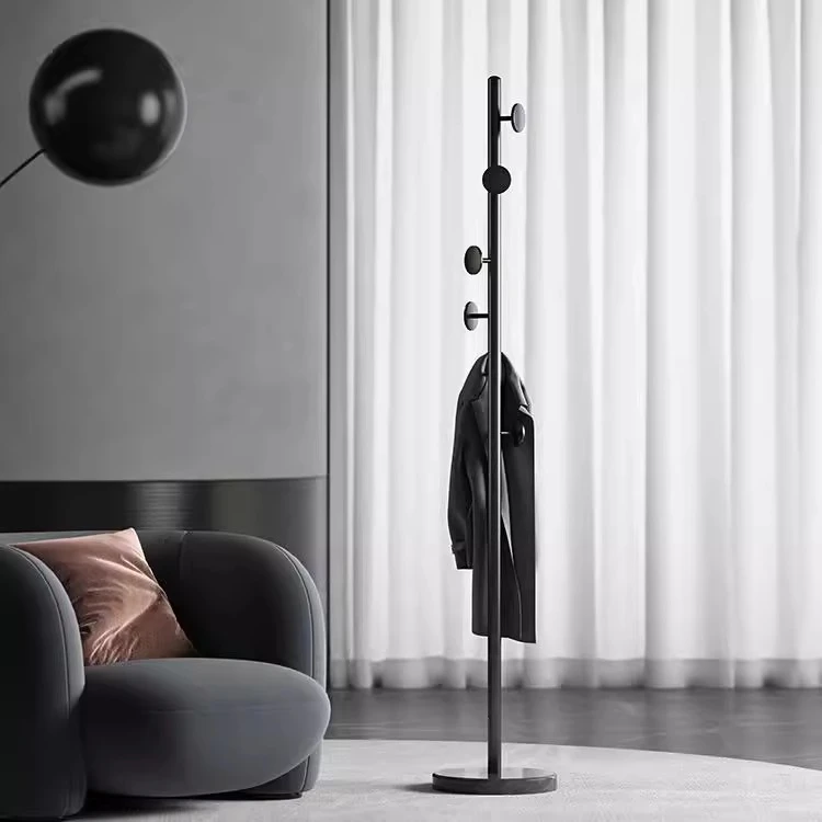 铁艺衣帽架落地卧室家用圆饼挂衣架轻奢高级感卧室金属晾衣架子