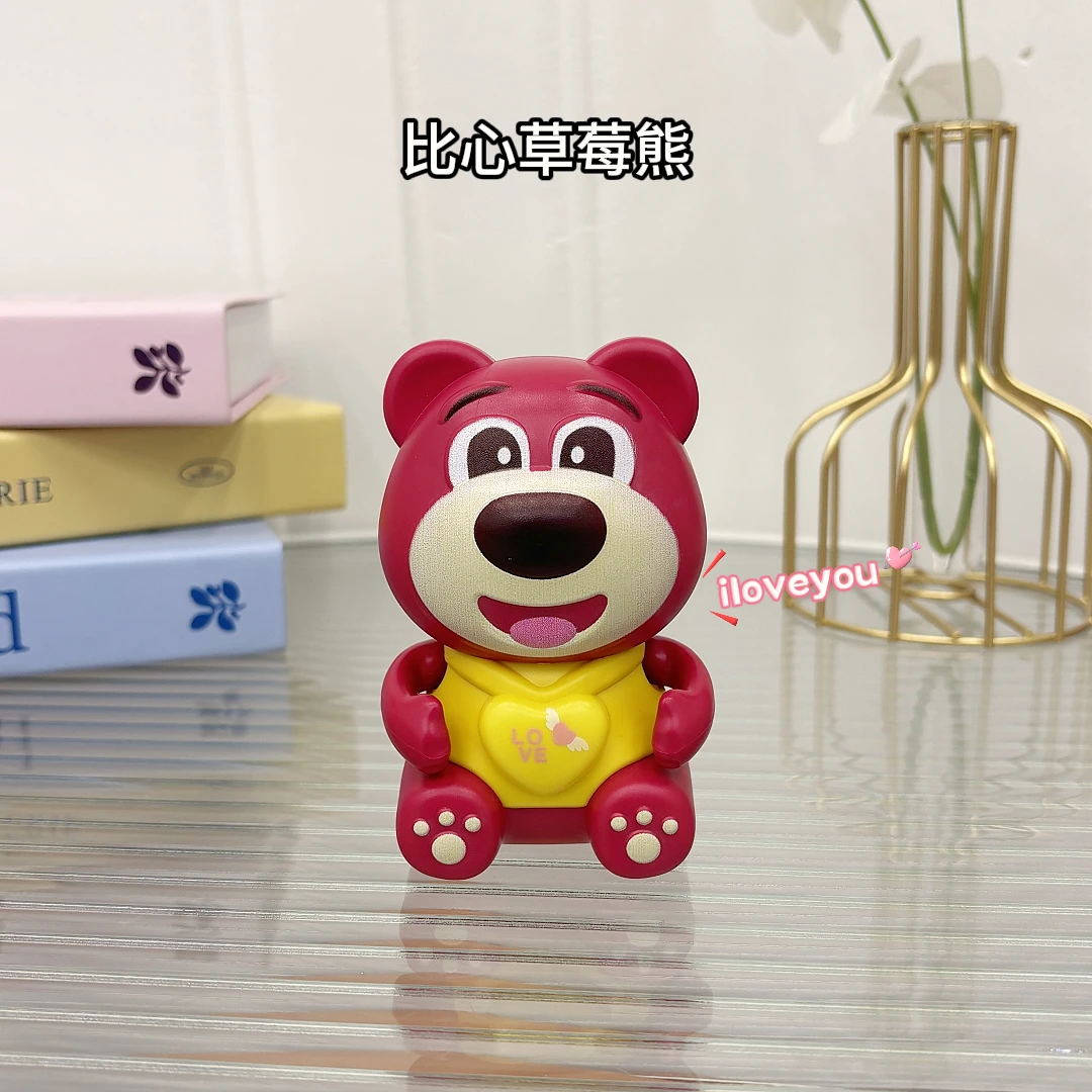 会说i love you比心草莓熊发光玩具挂件情人节生日礼物送女友闺蜜