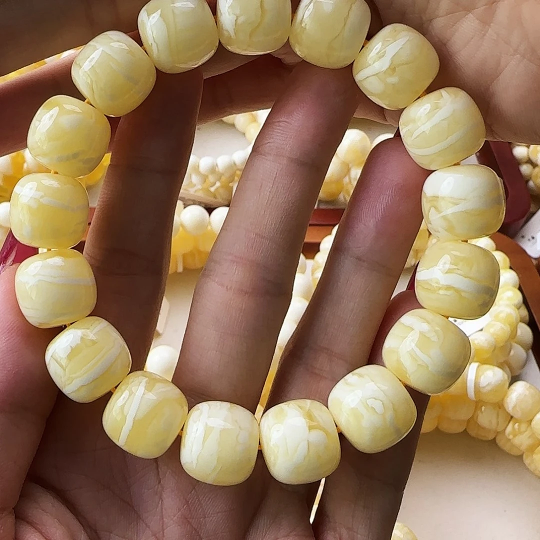 琥珀未镶嵌手链蜜蜡手串