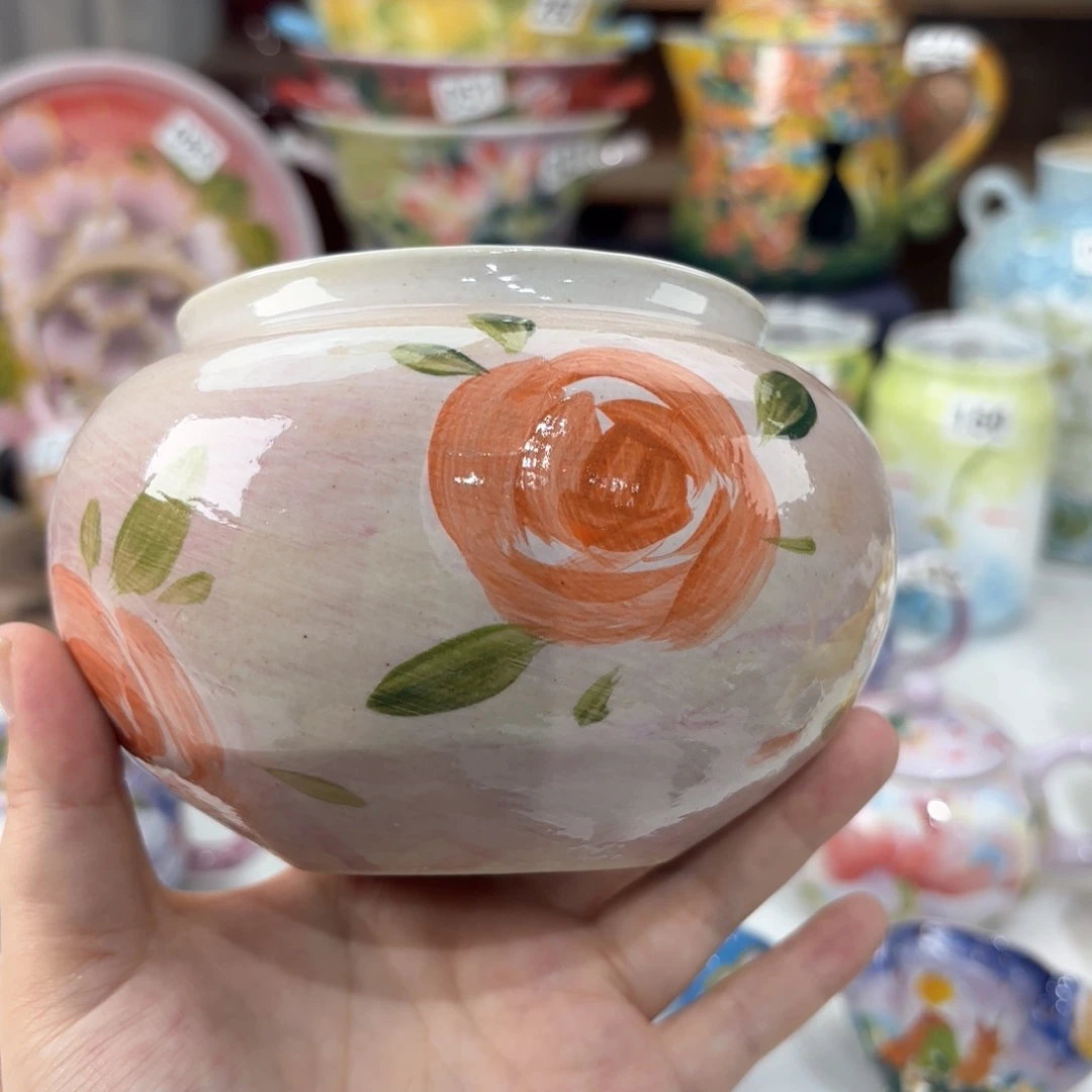 景德镇手绘高温釉下彩陶瓷茶具