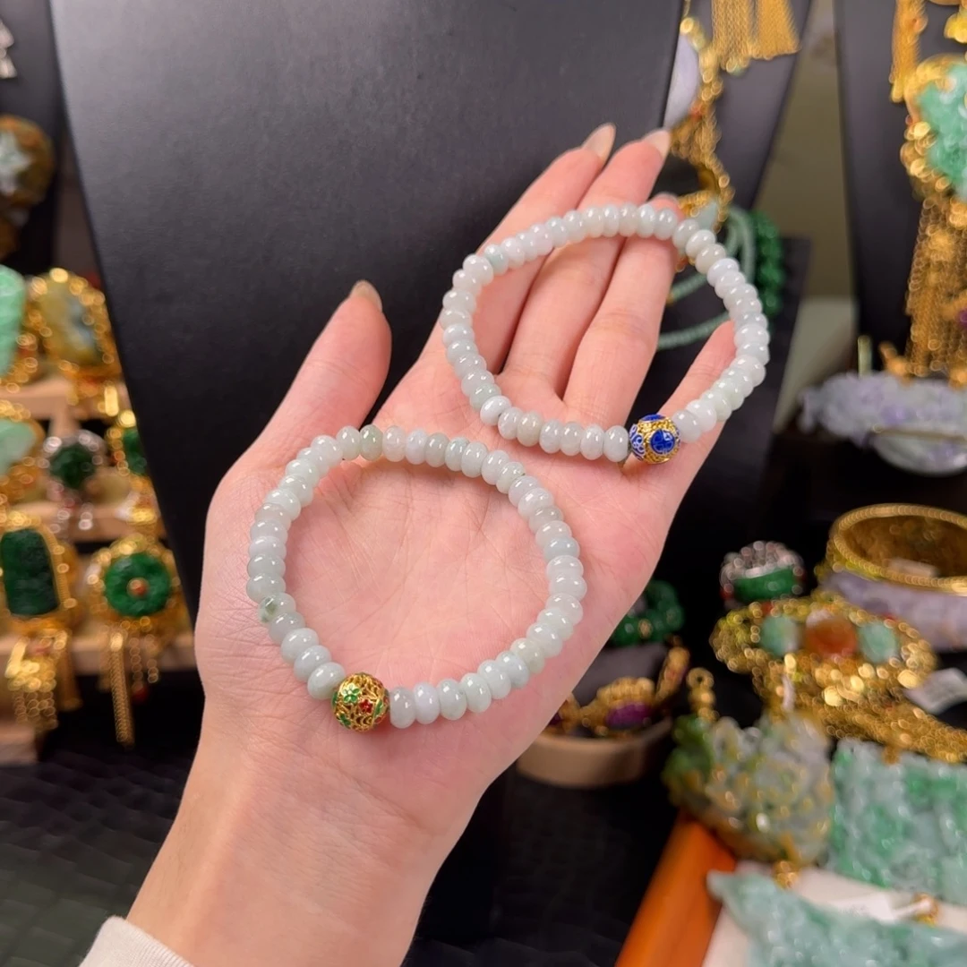 翡翠未镶嵌颈饰上新福利款手链