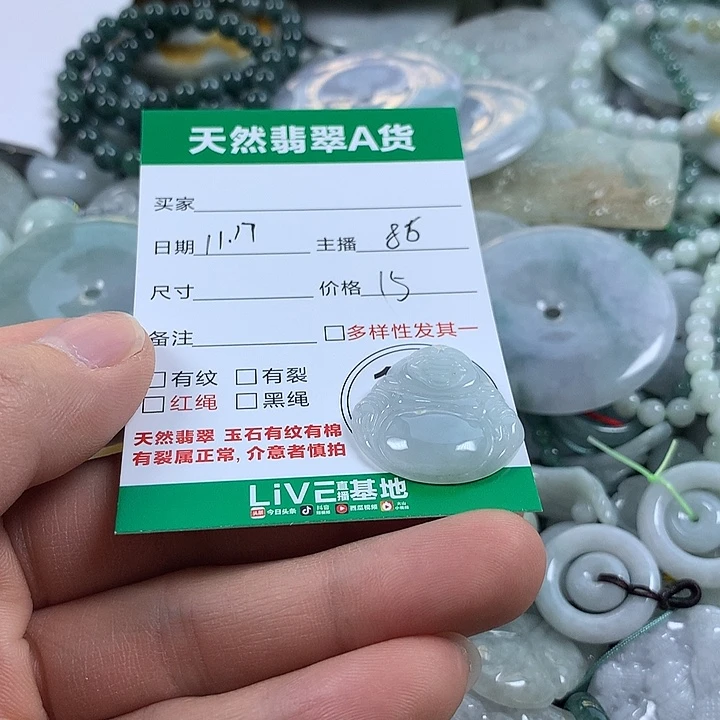 翡翠未镶嵌吊坠(不含链)