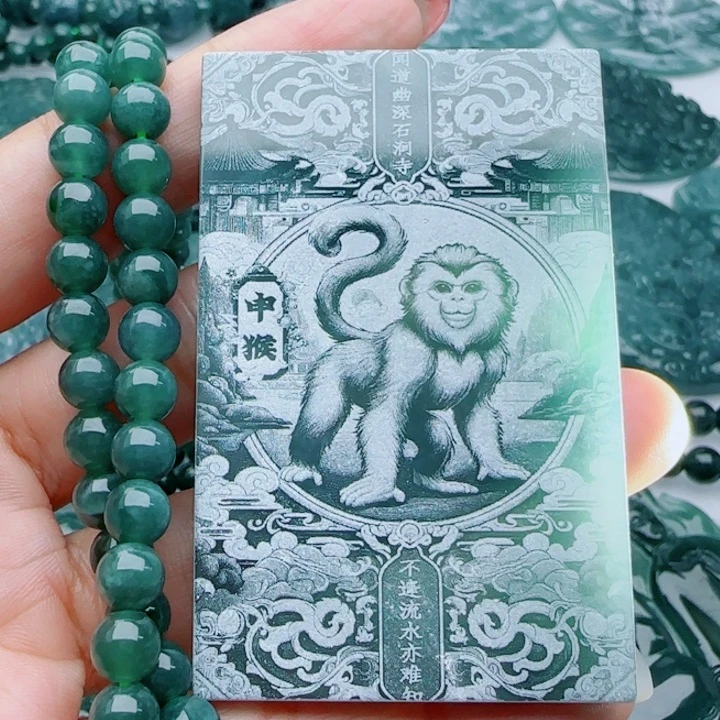 翡翠未镶嵌颈饰多样性发货天然A货翡翠