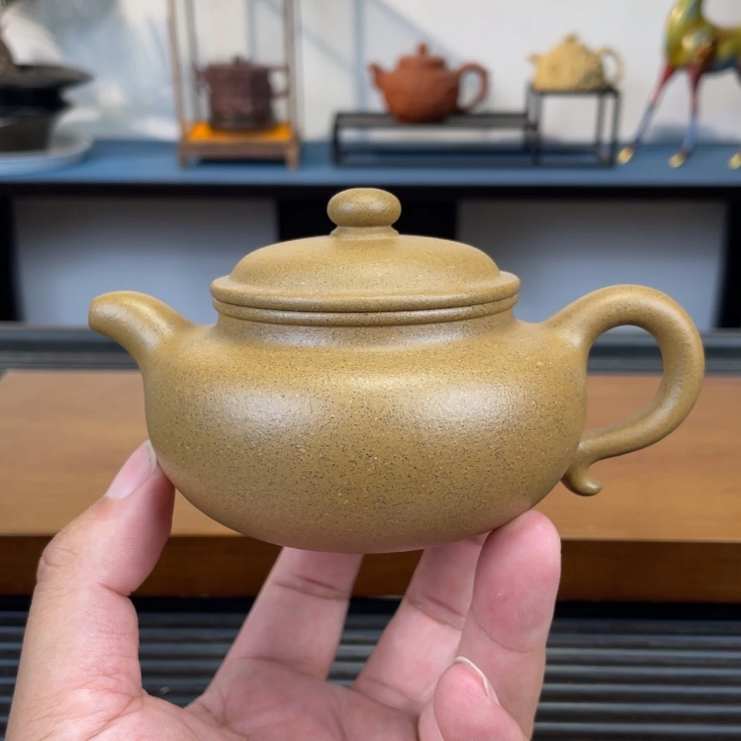 茶壶紫砂老青段仿古200cc