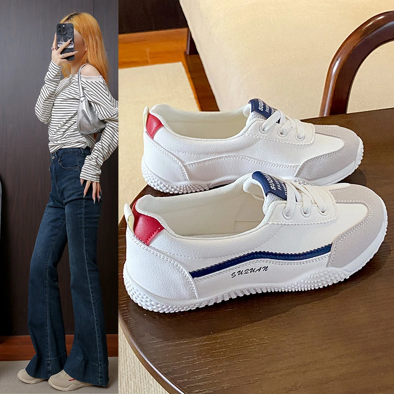 2025秋季小白鞋新款韩版ins女运动板鞋休闲浅口德训鞋