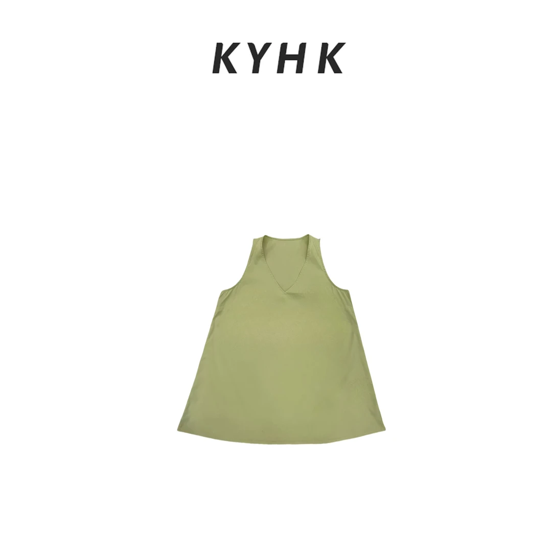 KYHK夏季时尚深V无袖背心250637