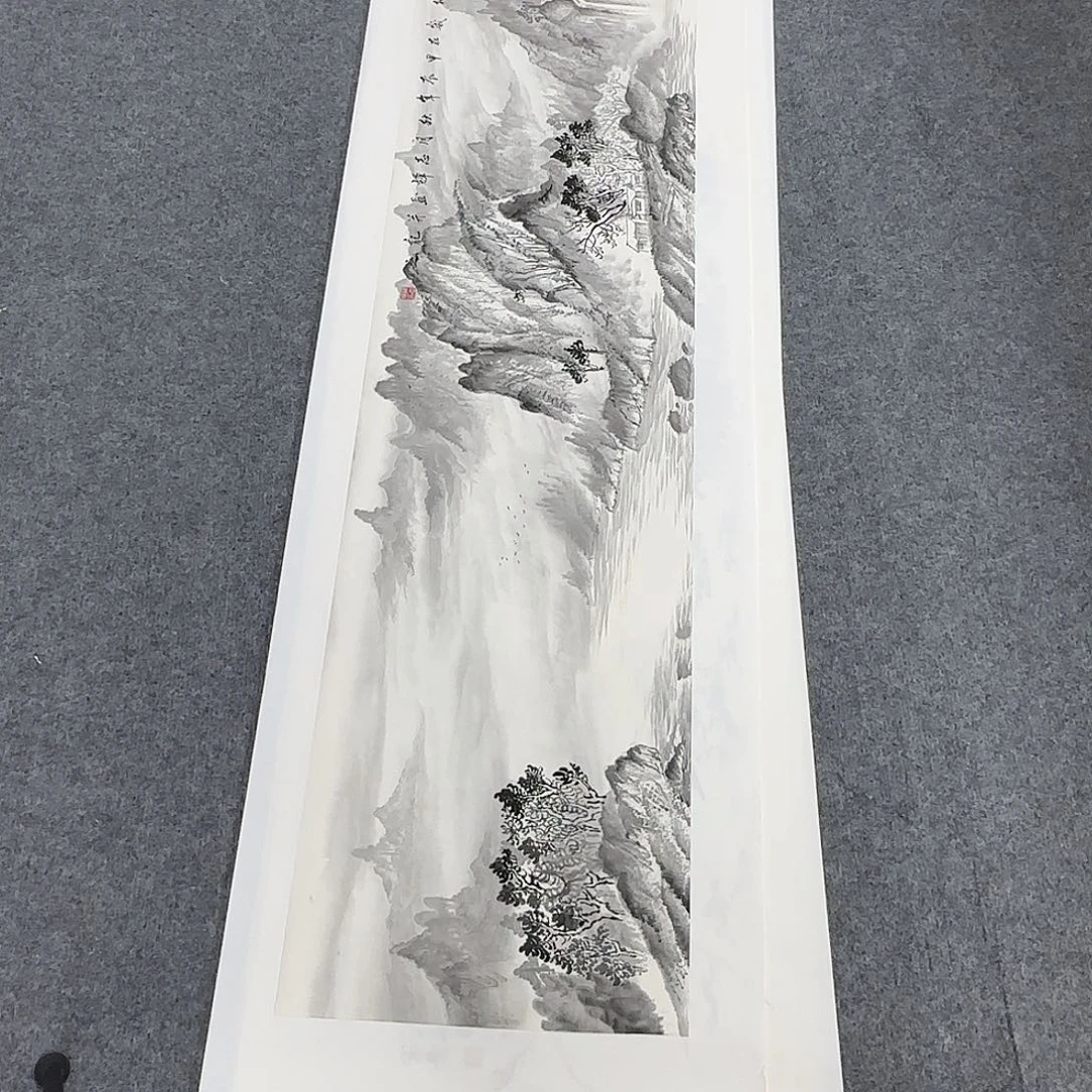 国画138*35纯手绘何润杰