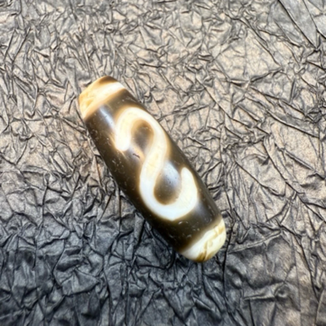 【藏纯珠宝】纯手工金钱勾玛瑙吊坠孤品放漏