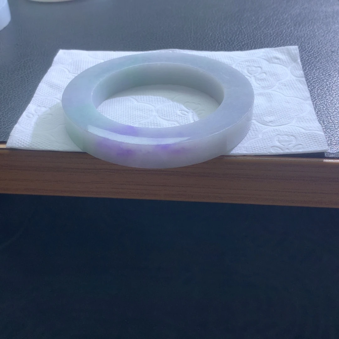 定制翡翠未镶嵌翡翠手镯紫罗兰幻彩
