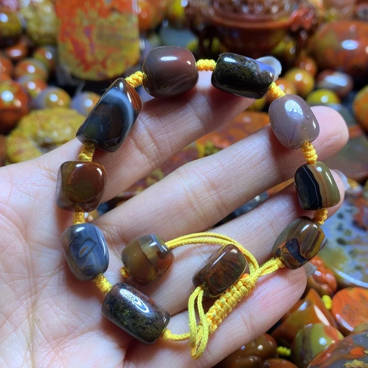 玛瑙/玉髓战国红手串未镶嵌