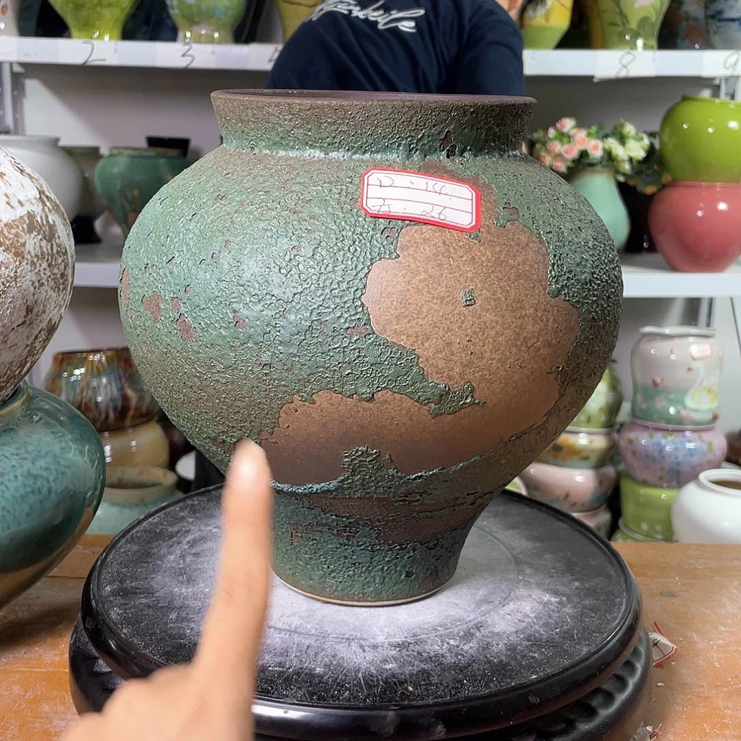 景德镇陶瓷花盆微瑕