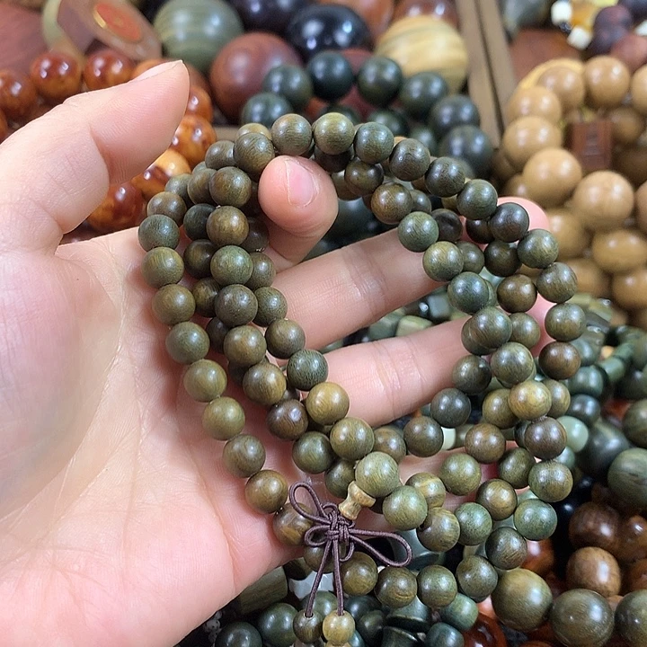 阿根廷绿檀手串0.8圆珠108颗