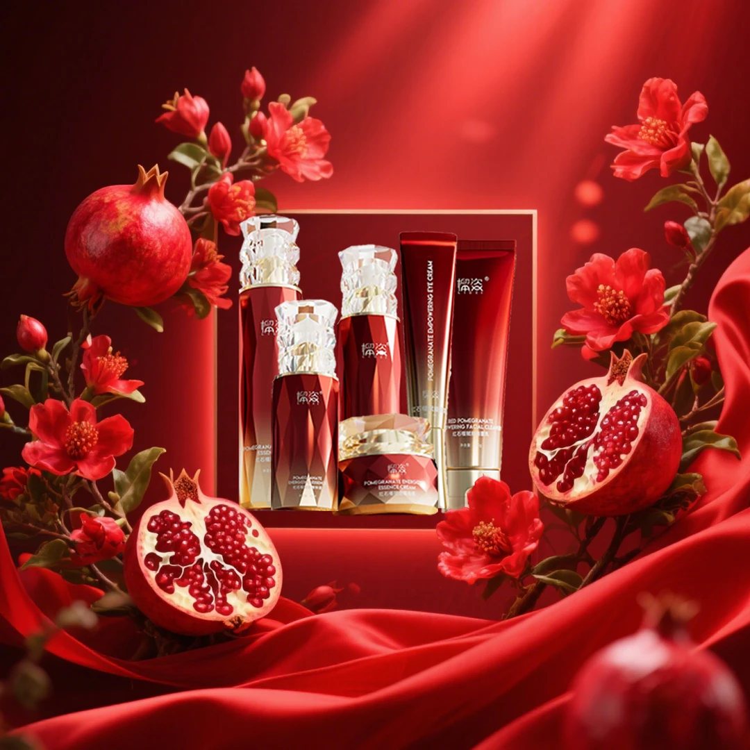 【榴资·红石榴六件套】保湿紧致抗皱补水贵妇修护/七夕礼盒精华套装