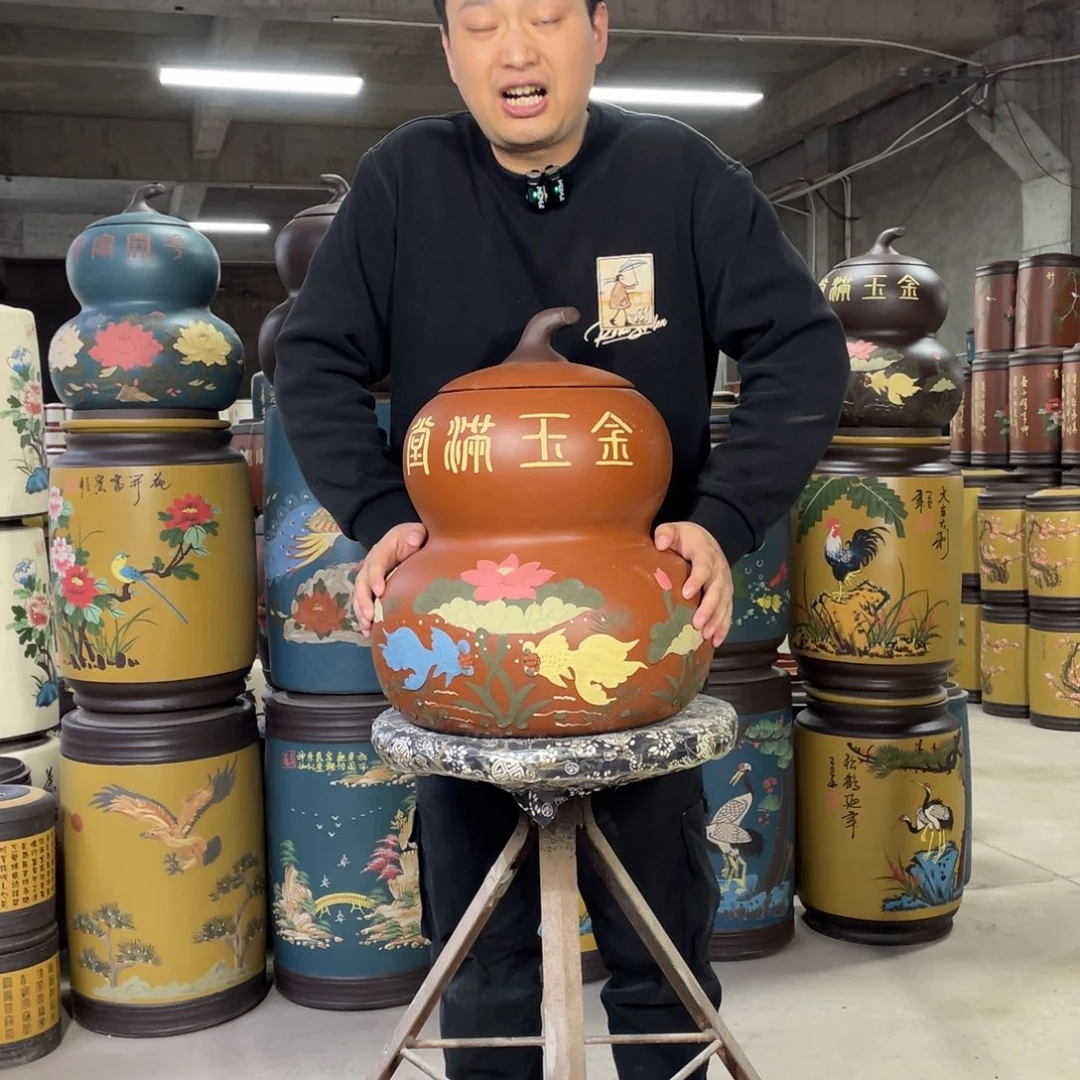 宜兴原矿紫砂茶叶罐