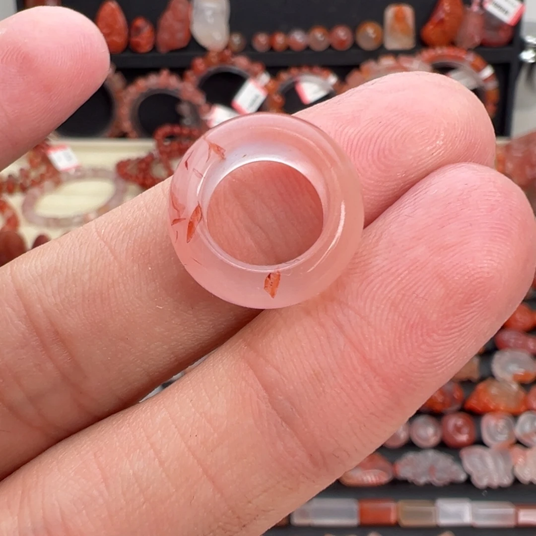 南红玛瑙未镶嵌颈饰跑环内径10mm