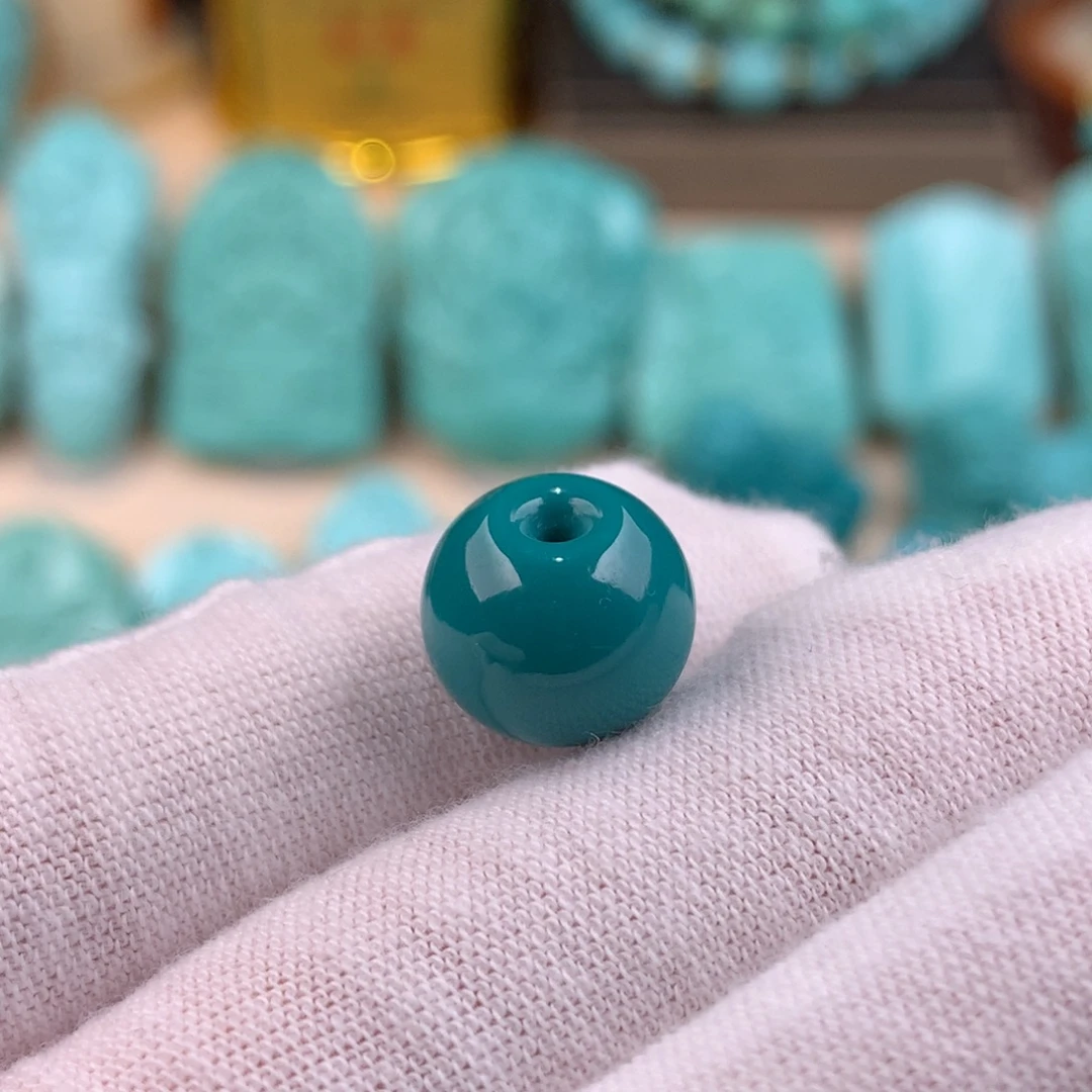 绿松石未镶嵌苹果圆卡12