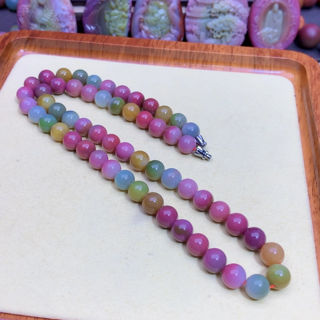 玛瑙未镶嵌项链盐源