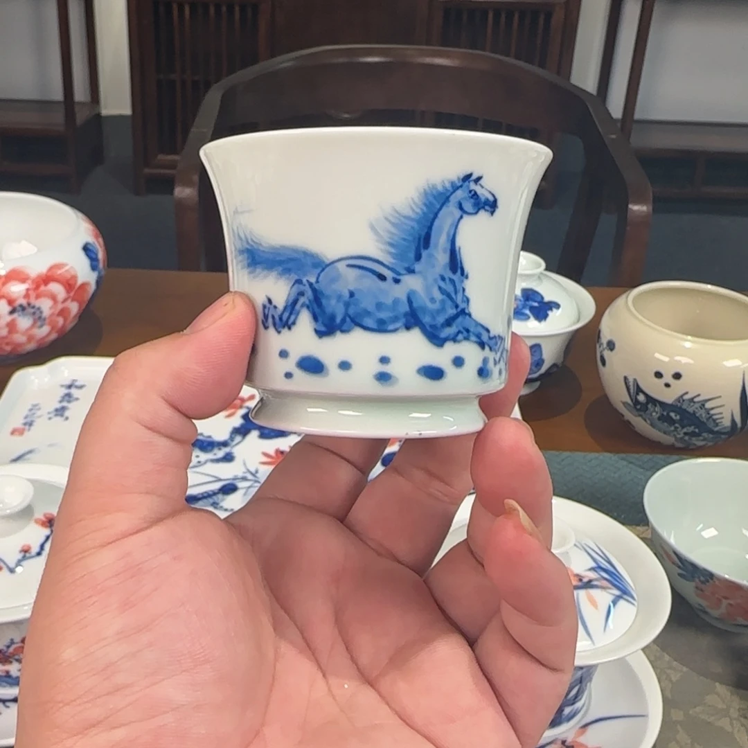 陶瓷杯子景德镇陶瓷艺术手绘