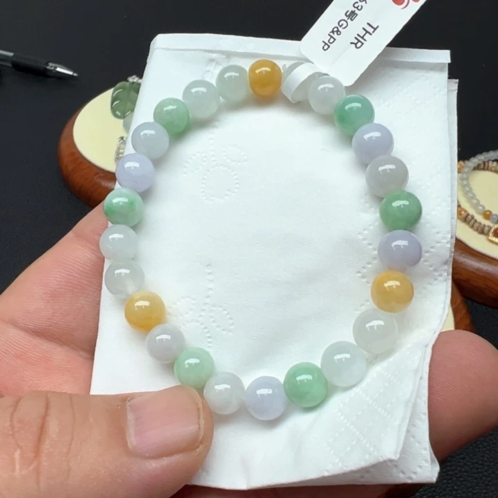 翡翠未镶嵌手链天然缅甸翡翠a货手串