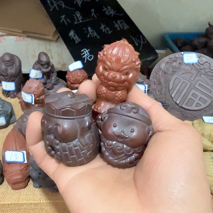 紫砂茶宠雕塑瑕疵茶宠