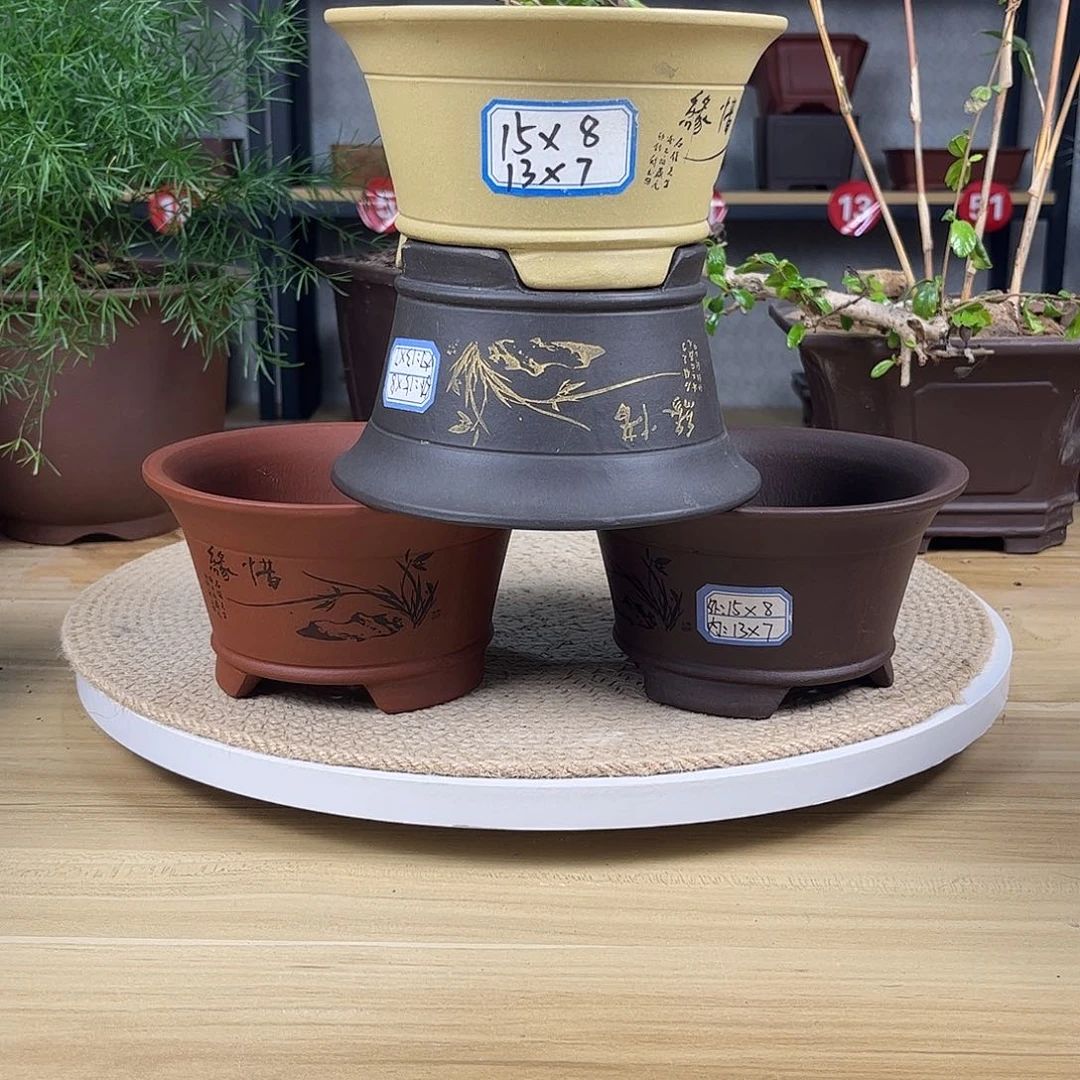 紫砂花盆紫砂花盆