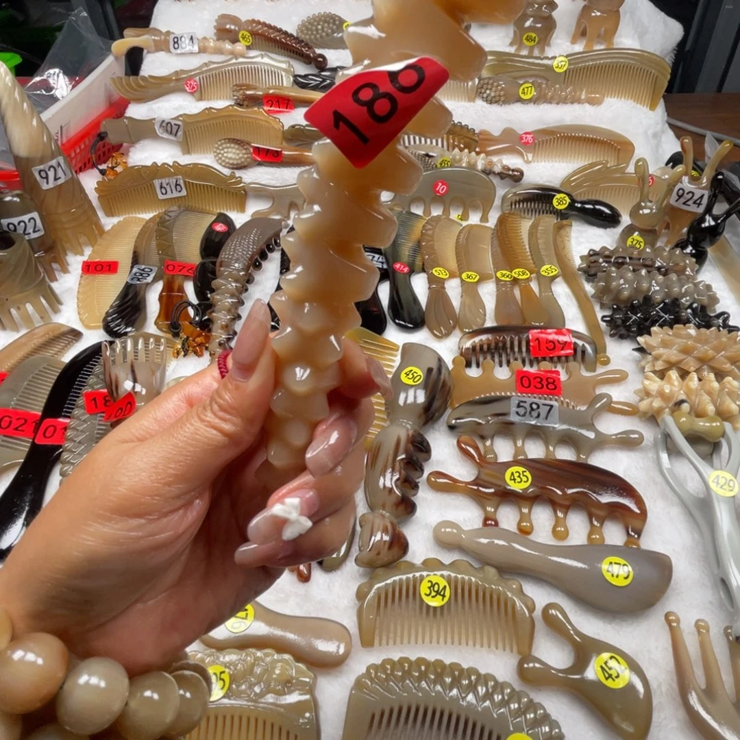 田***田牛角梳福利款梳子