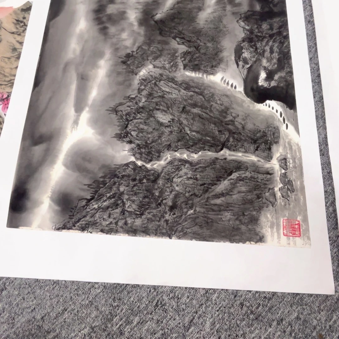 贵***厂国画绘画作品多次参加100.50