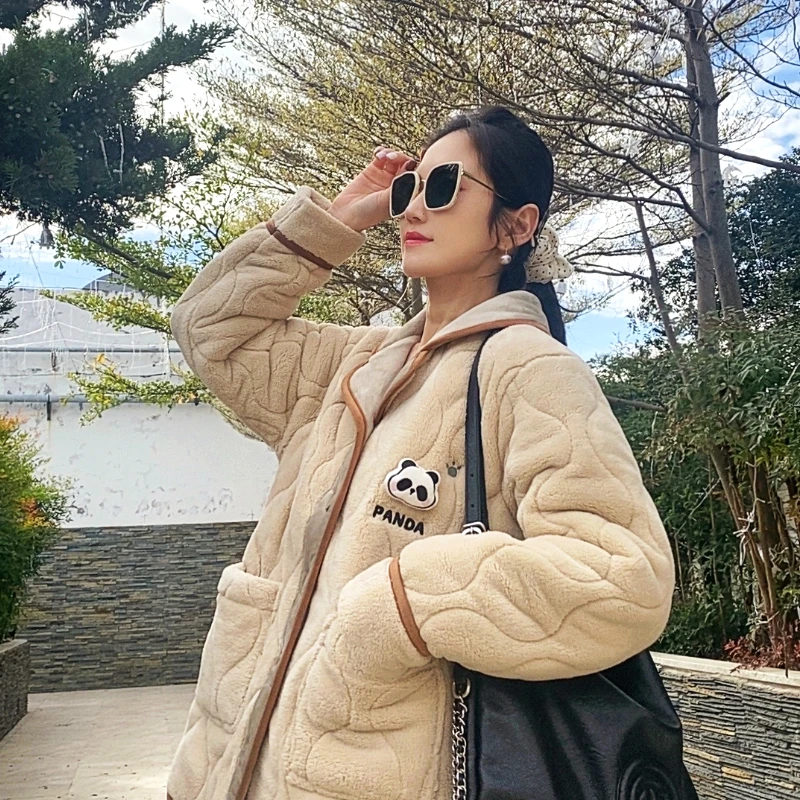 芬腾熊猫三层夹棉情侣睡衣女冬天厚长袖加厚男生睡衣冬季加厚加绒