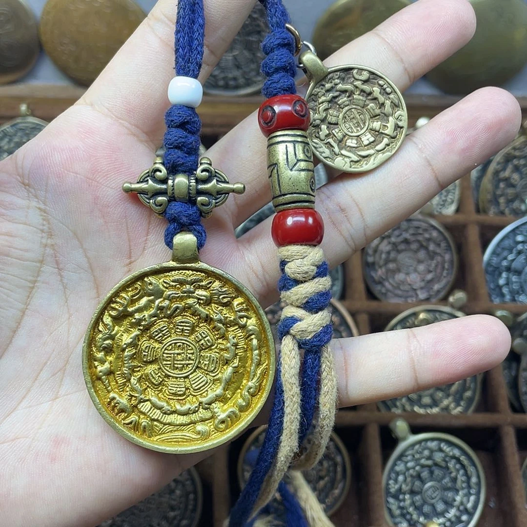 黄利马麟甲熊九宫八卦牌