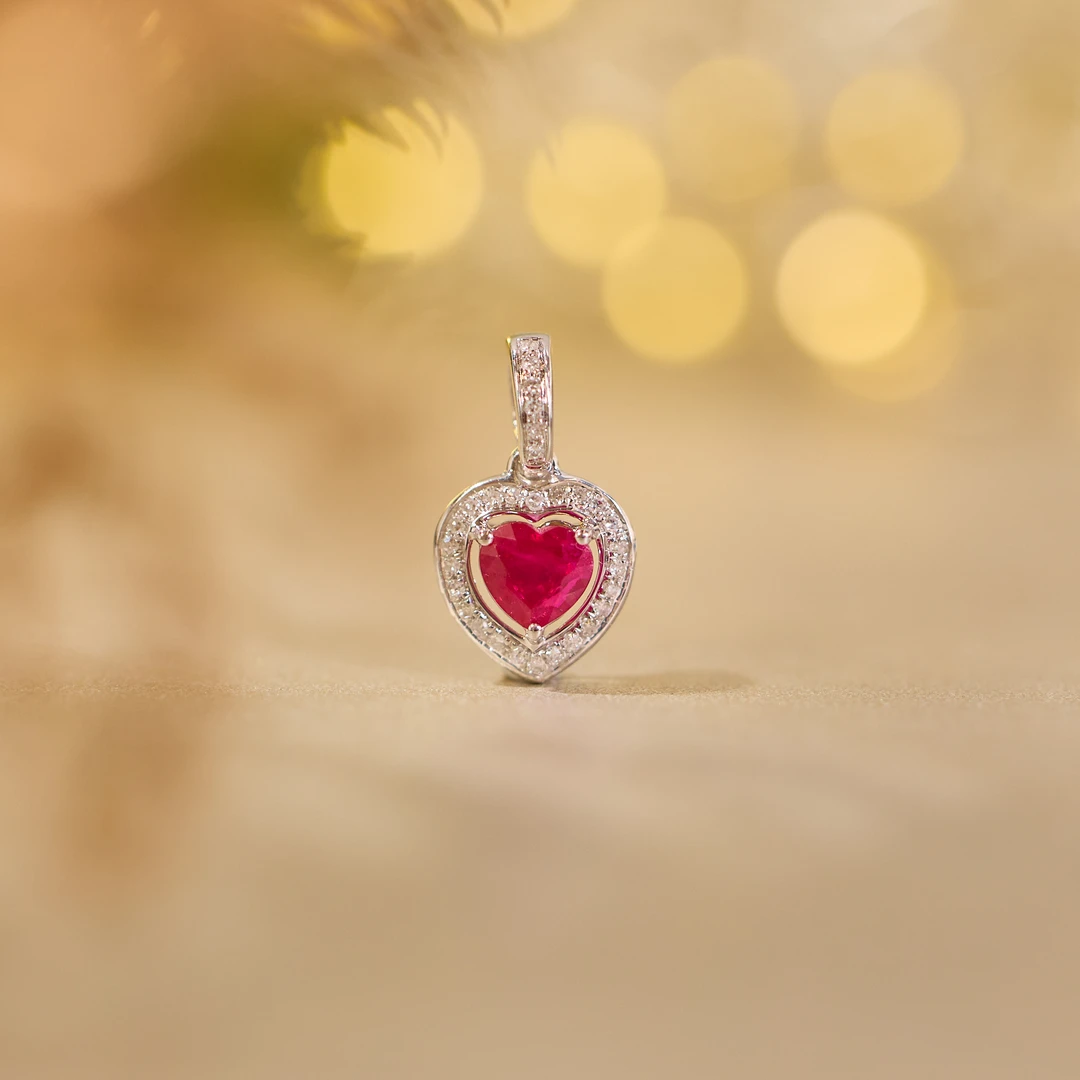 【歪歪】红宝石吊坠*18K金（多样性发一）XB-S4556