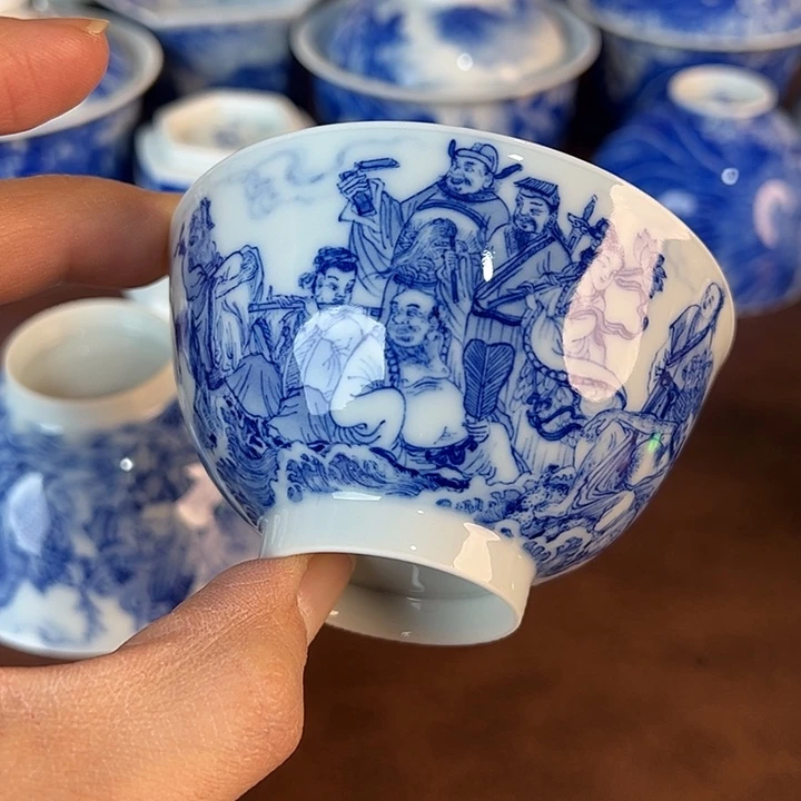 用***7瓷片景德镇全手工手绘陶瓷