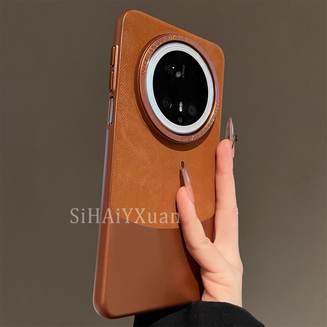 秋冬新款法兰绒拼接适用华为Mate70pro+手机壳高档60RS非凡大师70