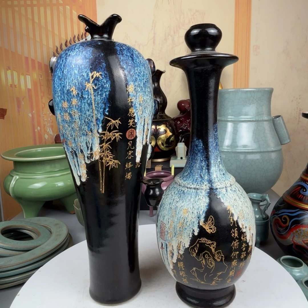 摆件钧窑鲁山窑两件大件400元两件