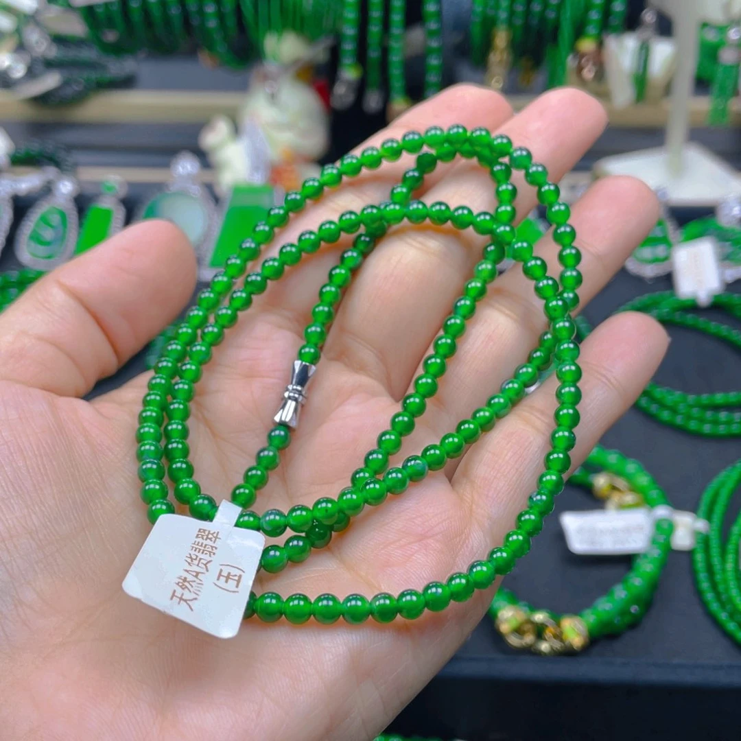 颈饰未镶嵌翡翠项链4