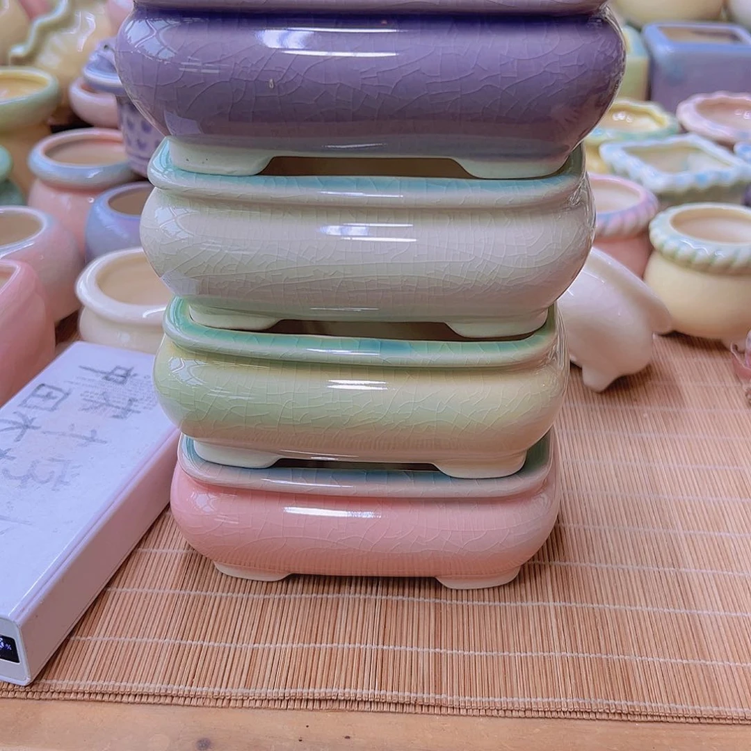 红陶陶瓷花盆当场满12包邮