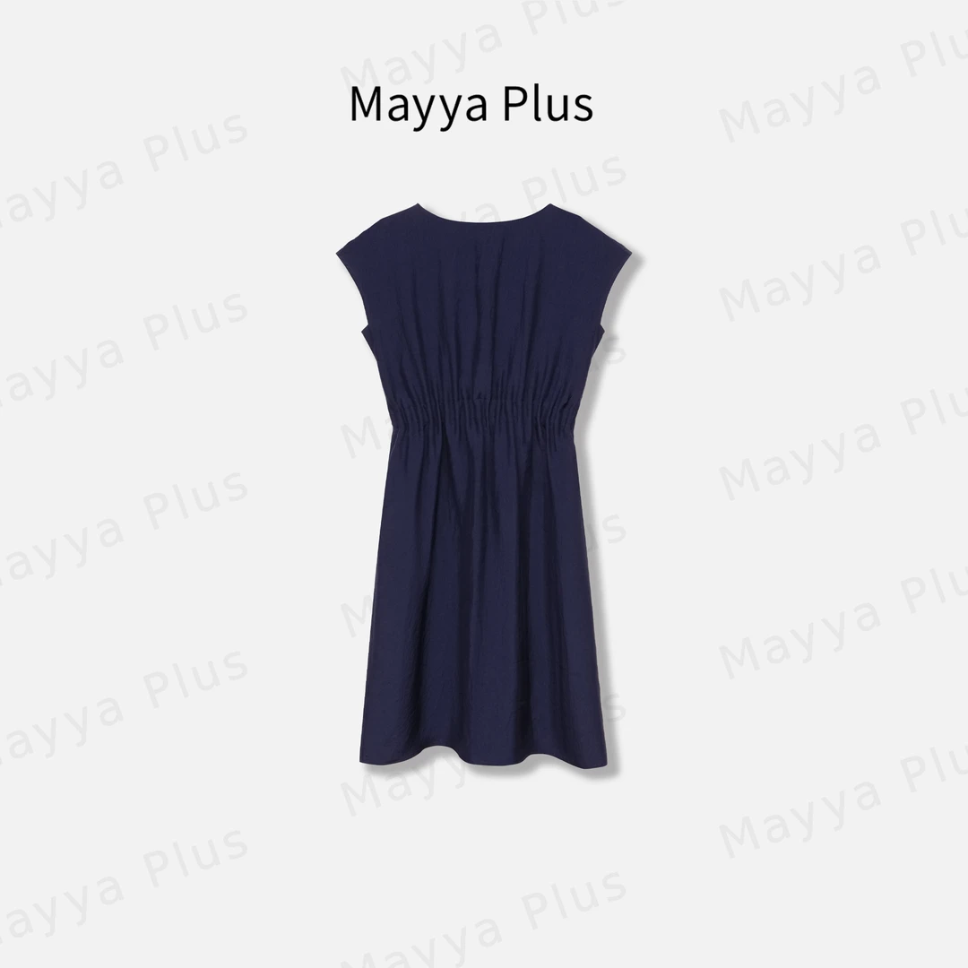 【高质派】Mayya Plus麦芽定制醋酸连衣裙夏季气质减龄裙子32529056