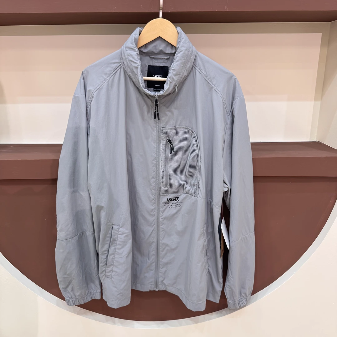 VANS 纯色休闲 梭织无帽外套-VN000GRRAF1