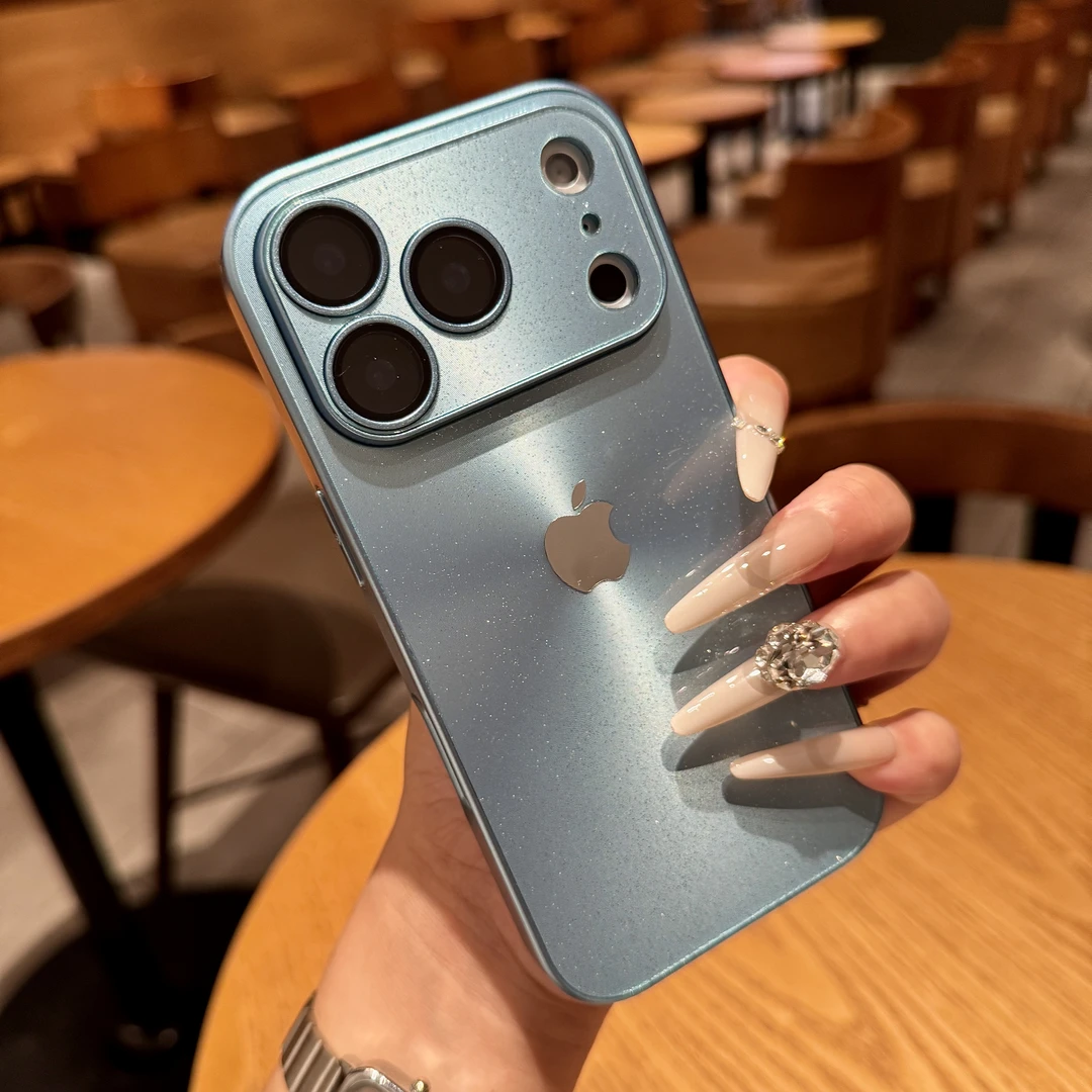 适用苹果17promax手机壳新款iPhone16简约15AG纳米轻砂14/13/1211